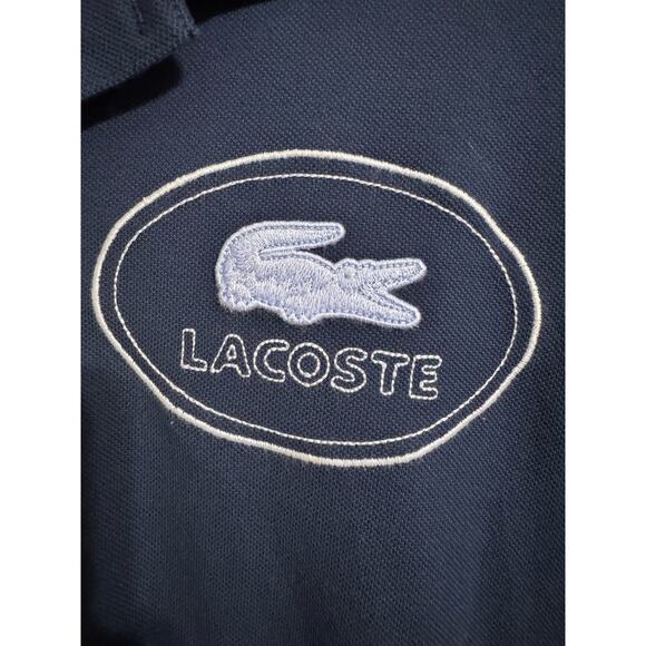 Lacoste Slim Fit Navy Blue Polo Large Logo Medium - Picture 2 of 5